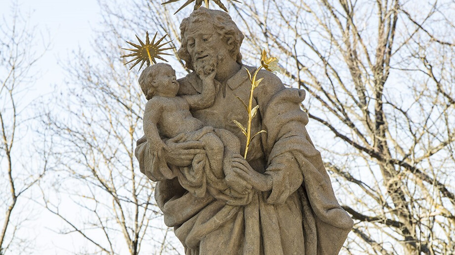 Klenová, sv. Josef, po restaurování