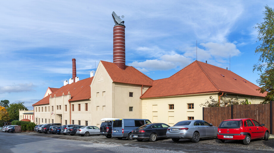 Pohled na pivovar od jihozápadu, 2024